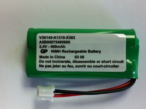 Batteria Ni-MH 600 MAh Con Spina Per Telefoni Gigaset Serie A120, A14x, A16x, CL15, SL15