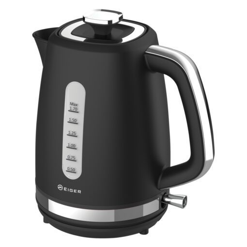 ROMANA 1.7L PLASTIC BLACK KETTLE