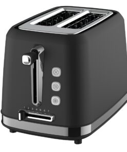 ROMANA 2 SLICE PLASTIC BLACK TOASTER
