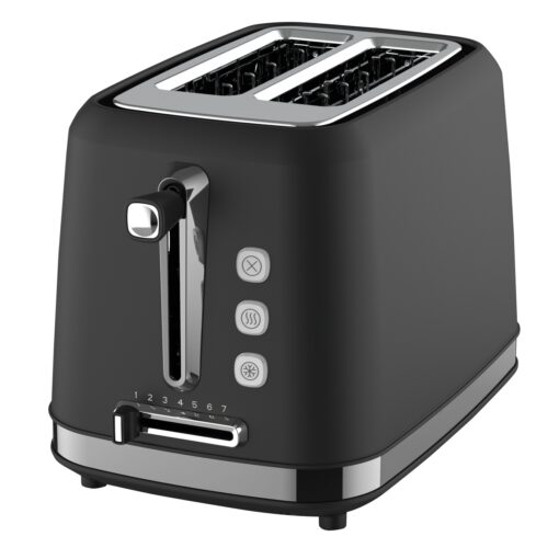 ROMANA 2 SLICE PLASTIC BLACK TOASTER
