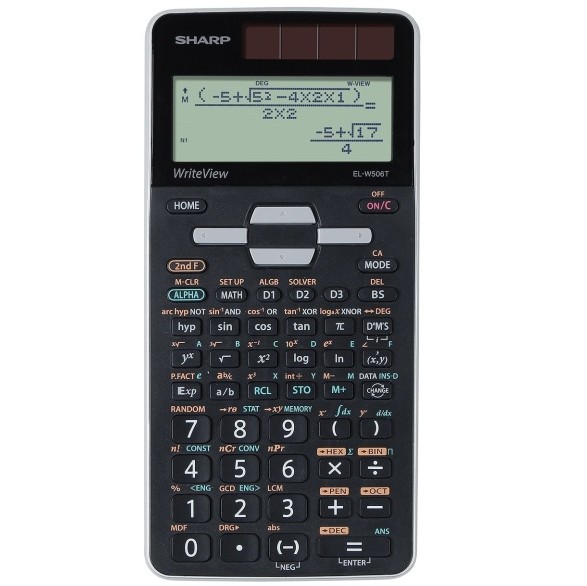 Sharp EL-W506 Write-View Advanced Solar Scientific Calculator